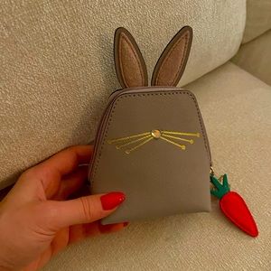 Kate space bunny rabbit coin purse barely used!